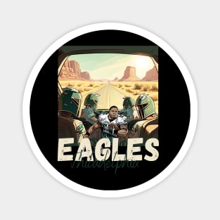 Philadelphia eagles football player graphic design cartoon style beautiful artwork Magnet